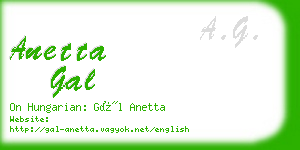 anetta gal business card